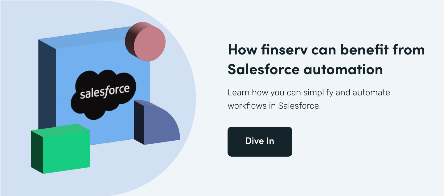 How finserv can benefit from Salesforce automation