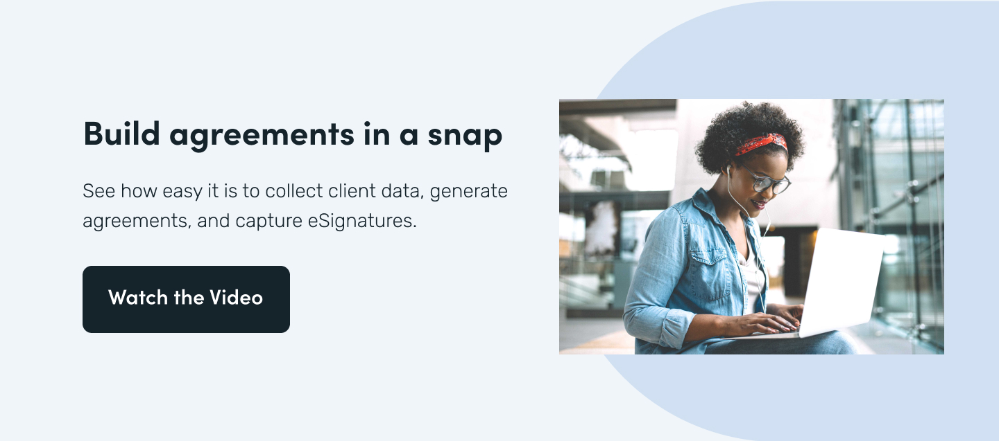 Build agreements in a snap