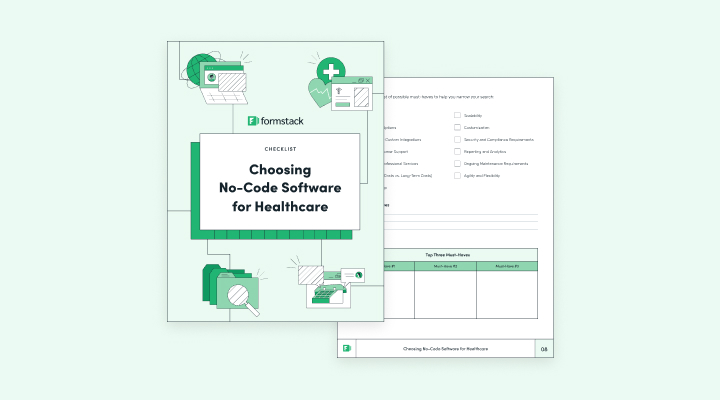 No-Code Software for Healthcare Checklist | Formstack