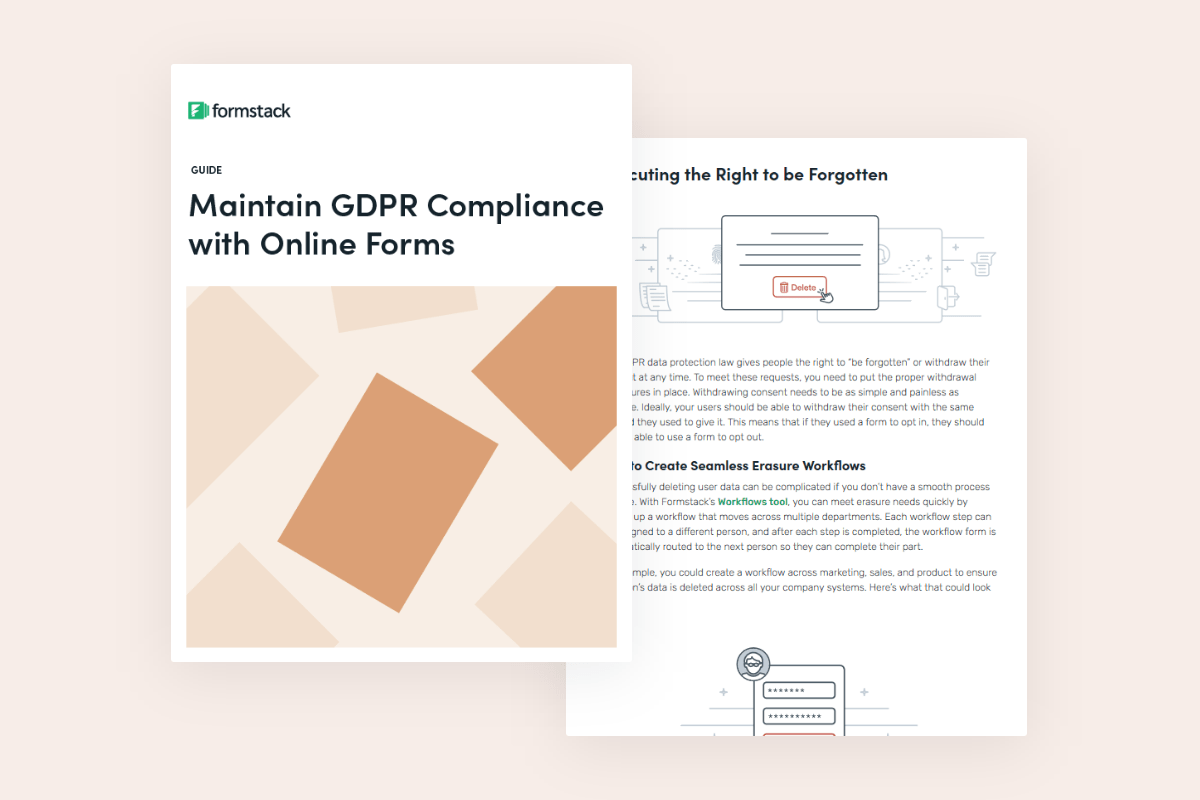 GDPR Compliance Guide for Online Forms | Formstack