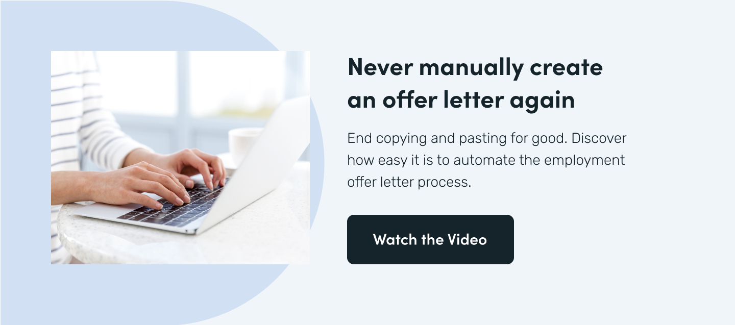 how to automate the employee offer letter process 