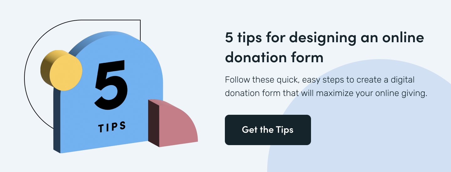 5 tips for designing an online donation form 