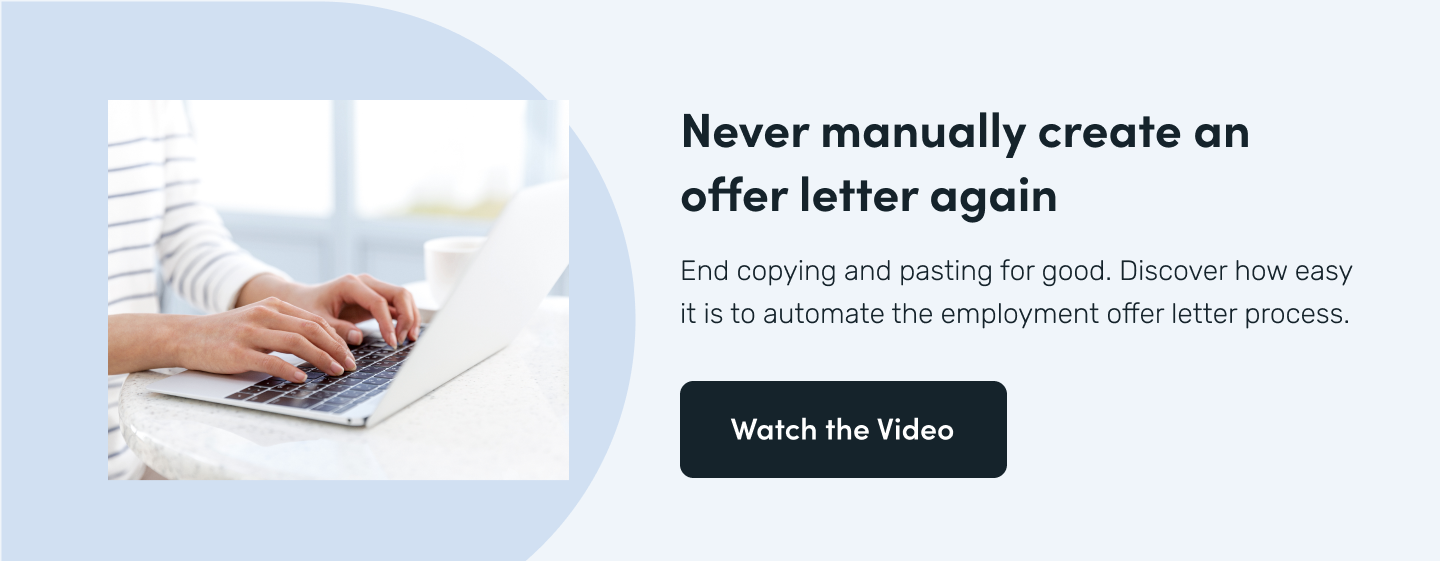 automate employee offer letter creation 
