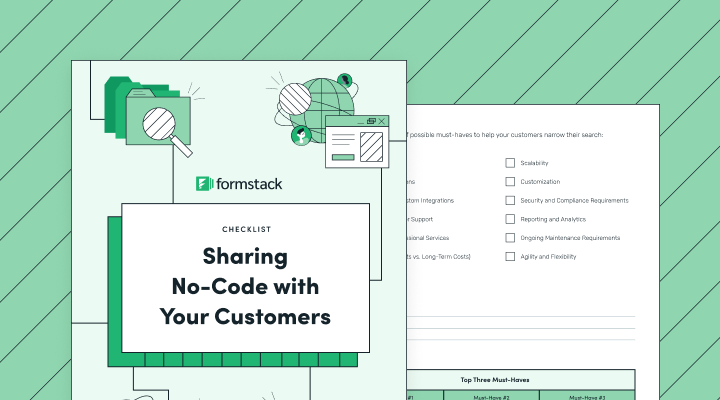 Checklist: Sharing No-Code with Your Customers | Formstack